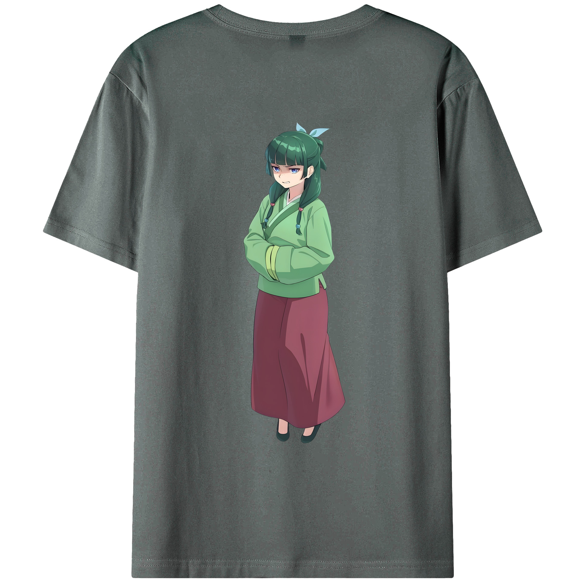 （画像用） 薬屋のひとりごと The Apothecary Diaries 綿100％ メンズ半袖Tシャツ（バックプリント） 通気性